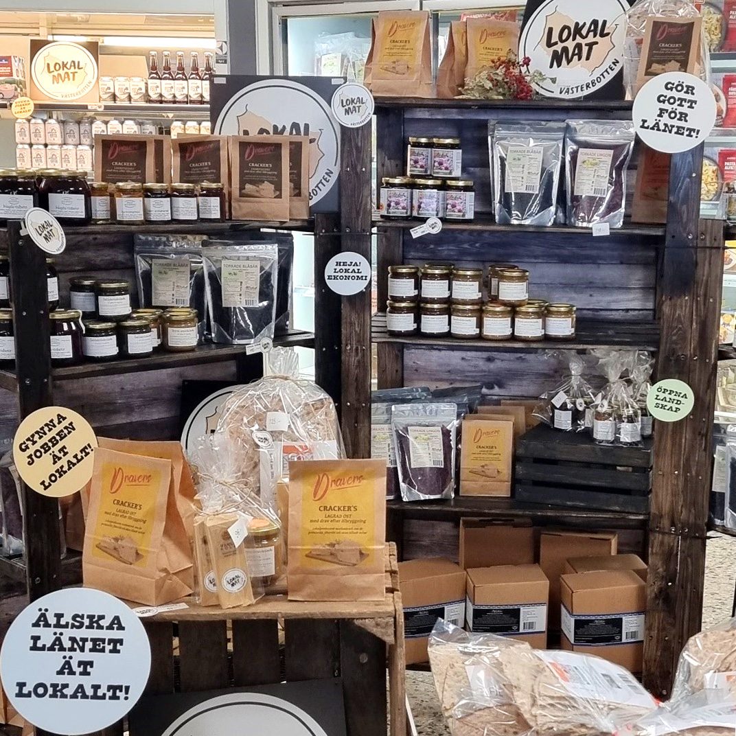 Lokal mat i butikshyllan