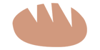 Illustration av rödbrunt bröd